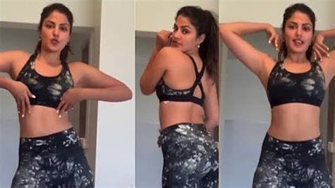 Rhea Chakraborty Stunning Workout In Gym Dress During Lockdown Youtube