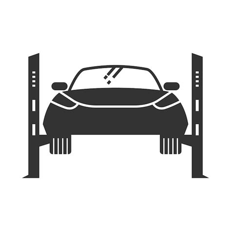 Premium Vector Car Jump Start Icons In Black And White