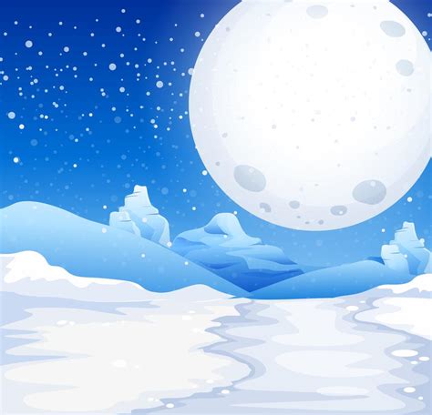 Links die hohe munde, mittig über dem gaistal vektor cartoon clipart illustration eines knurrenden wutend wolf vor vollmond in der nacht in. Szene mit Vollmond in der verschneiten Nacht - Download ...