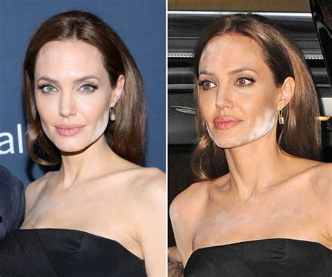 Angelina Jolie Ghostly Makeup Malfunction Thecount Com
