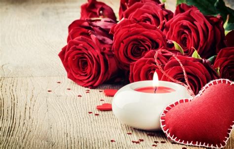 Wallpaper Love Heart Roses Love Heart Romantic Valentines Day