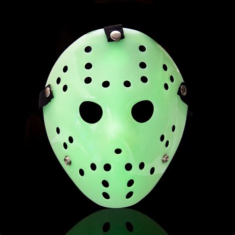 Glow In The Dark Halloween Style Hacker Horror Hockey Face Masks