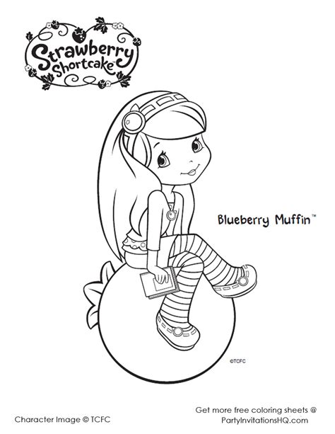 Blueberry Coloring Page At Free Printable Colorings