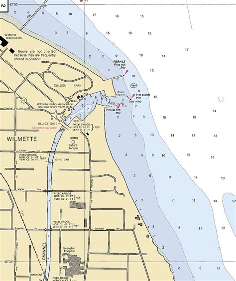 Wilmette Lake Michigan Nautical Chart Mixed Media By Sea Koast Pixels