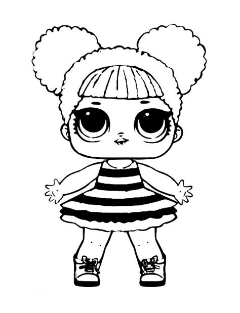Queen Bee lol Coloring Pages | Bee coloring pages, Coloring pages