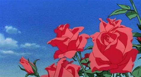Memories Magnetic Rose Anime Flower Aesthetic Anime Anime Scenery