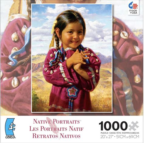 The goal is to bring them back together into a single image. Native Portraits series of 1000 piece jigsaw puzzles by ...