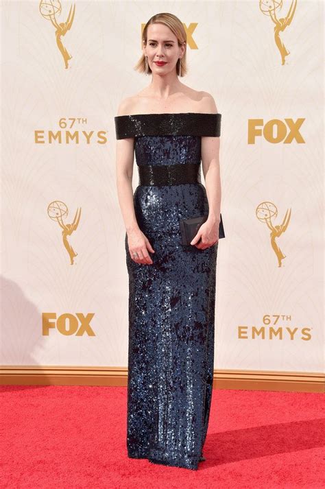 Sarah Paulson At The Emmys Nice Dresses Best Gowns Celebrity Dresses