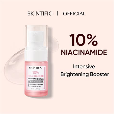Skintific 10 Niacinamide Brightening Serum Whitening Glowing Skin