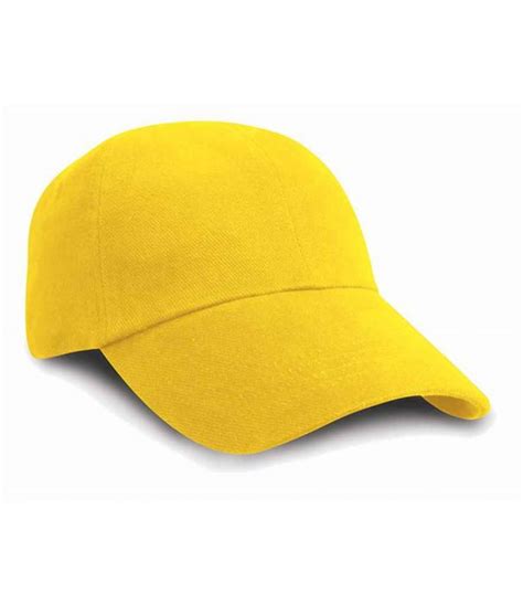Result Low Profile Heavy Brushed Cotton Cap Yellow Adult ®