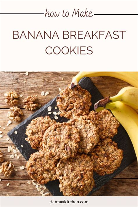 Healthy Banana Oatmeal Breakfast Cookies Tianna S Kitchen Recipe In