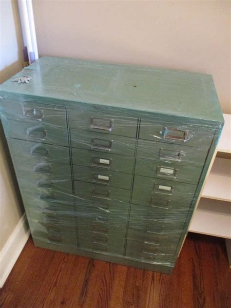 Vintage Slim Line Drawer Steelmaster File Cabinet