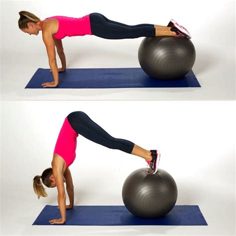 Ball Pike To Plank Ways To Tone Abs And Stomach Without Crunches