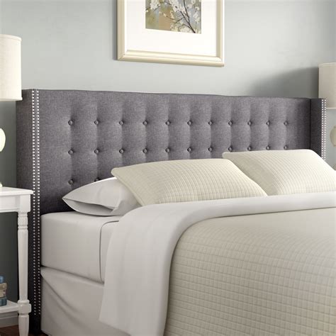 Darby Home Co Wrigley King Upholstered Wingback Headboard And Reviews