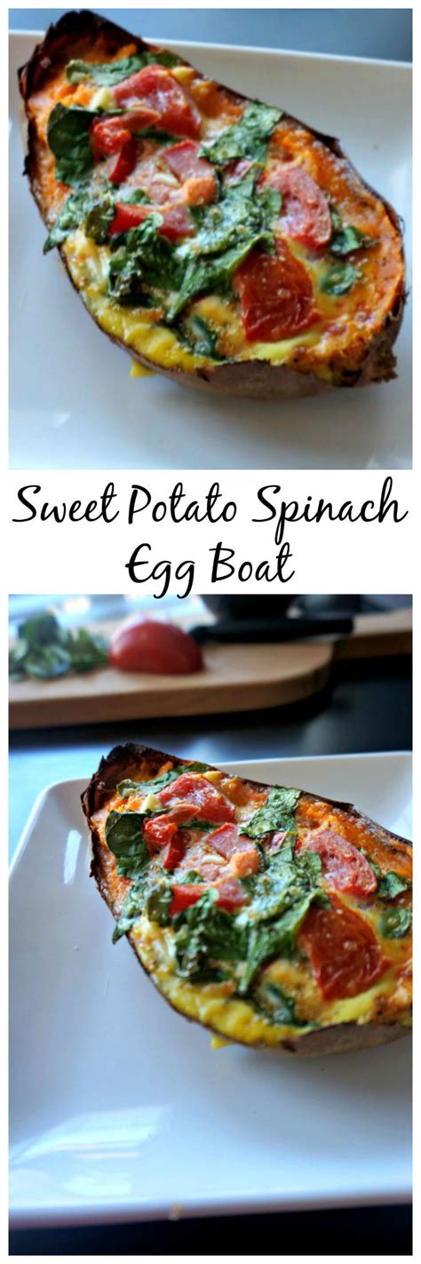 Sweet Potato Spinach Egg Bowl A Tenderly Baked Sweet Potato Filled