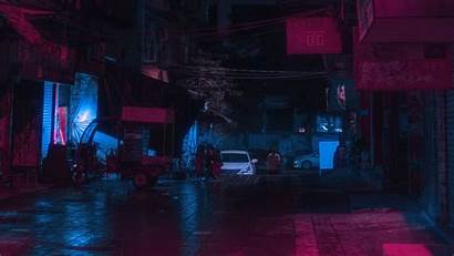 Night Street Neon 1080p Background Fhd Hdtv