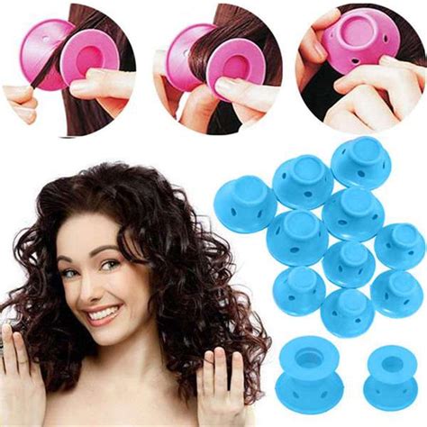 10pcs heatless silicone hair curlers vanityfeel