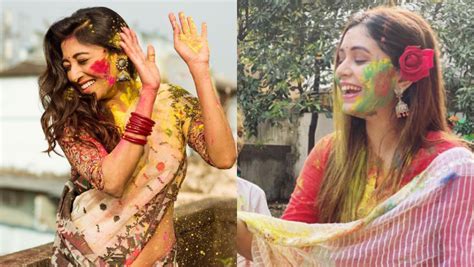 Dol Jatra 2021 Throwback To Paoli Dam Ritabhari Chakraborty And Other Actors Drenched In