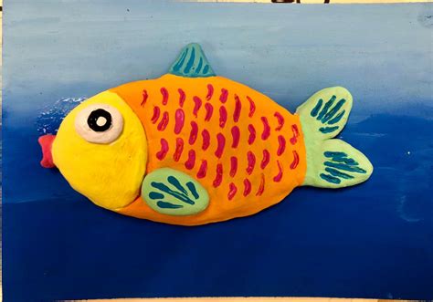 Clay Fish Sculptures Art Lesson For Grade K 8 Art Teacher In La
