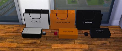 Designer Collection Sims Gucci Shopping Bag Chanel Decor