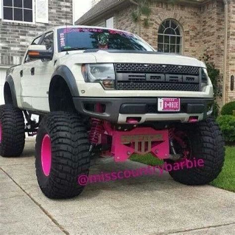 Pink Truck Trucks Ford Raptor Lifted Trucks