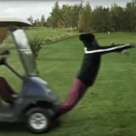 Watch A Golfer Get Run Over By A Cart In What Might Be The Craziest
