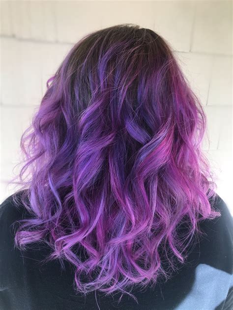 Purple Dreams 💜💜💜💜 Green Hair Purple Hair Hair Inspo Dreams Long