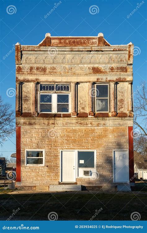 Old Building In Small Town Stock Image Image Of Small 203934025