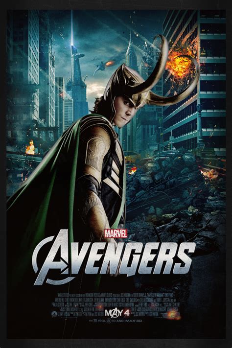 The Avengers Loki Theatrical Poster By Kyle Leberbera Avengers