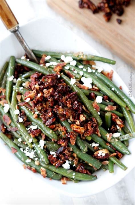 From traditional menus to our most creative ways to cook a turkey, delish has ideas for tasty ways to make your thanksgiving dinner a success. ThanksgivingCarlsbadCravingsDijonMapleGreenBeans | Vegetable side dishes, Easy vegetable side ...