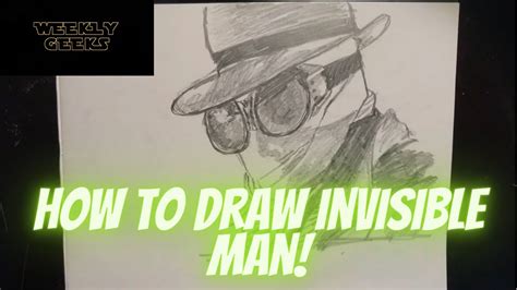 How To Draw Invisible Man Easy And Simple Drawings Youtube