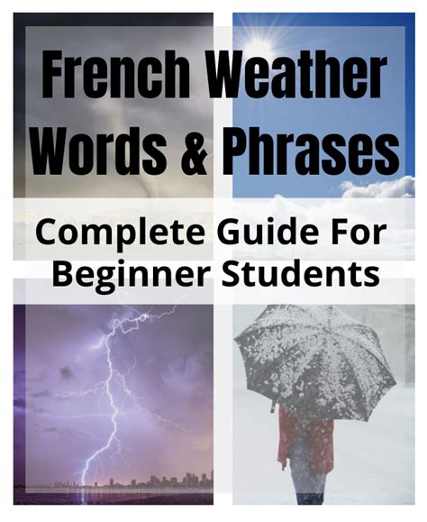 120 French Weather Terms Frenchlearner