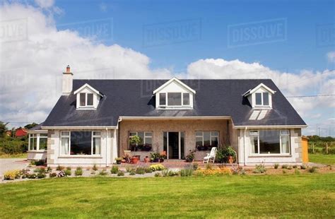Bunmahon Co Waterford Ireland Timber Framed Bungalow Stock Photo