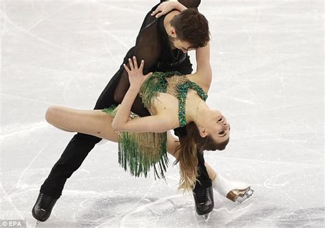 Ice Dancer Papadakis Endures Nip Slip At Winter Olympics Daily Mail