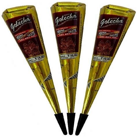 Dark Brown Natural Herbal Henna Cones Tube Indian Temporary Tattoos Kit