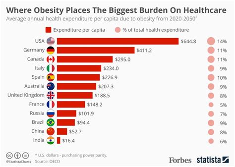 where obesity places the biggest financial burden on healthcare [infographic]