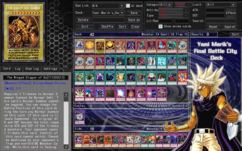 This resembles yami marik's deck used in battle city. Yami Marik's Final Battle City Anime Deck by ...