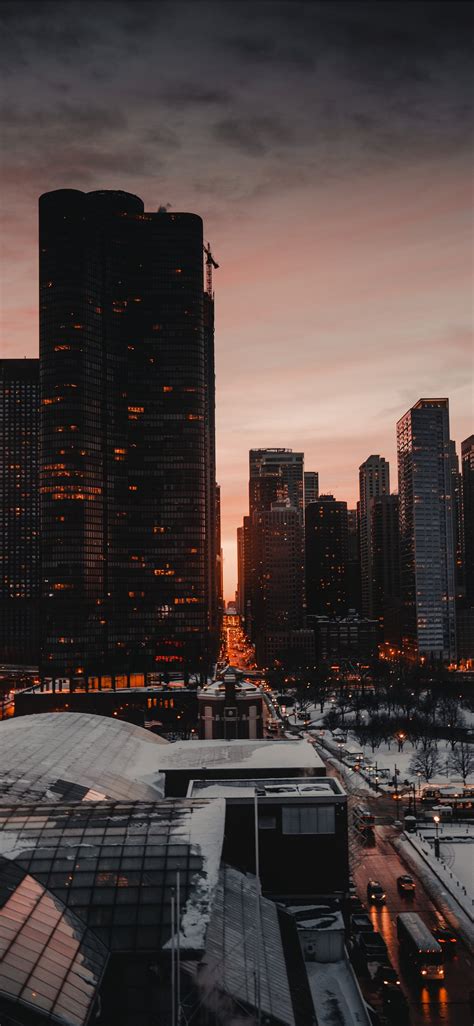 Chicago Usa Iphone X Wallpapers Free Download