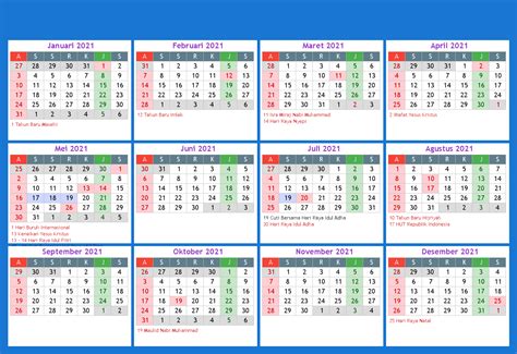Kalender Indonesia 2021 Kalender Indonesia