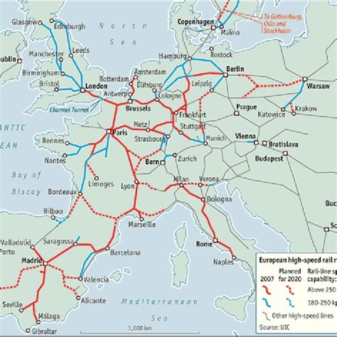 European High Speed Rail Network Source 1 Download Scientific