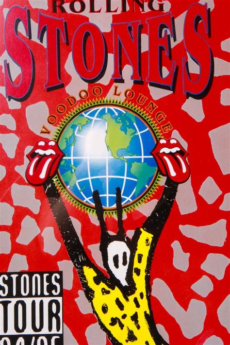 Signed And Numbered Poster Of Rolling Stones Voodoo Lounge Tour Ebth