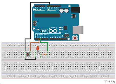 Getting Started With Arduino Uno Controlling LED With Push Button