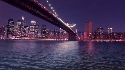 New York City Animated Cityscape And Water Cinemagraph
