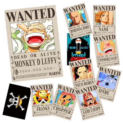 Mua Pcs Anime One Piece Wanted Bounty Posters Nika Luffy Billion Updated Bounty Edition