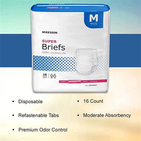 Mckesson Super Brief Adult Diapers With Tabs Moderate Absorbency