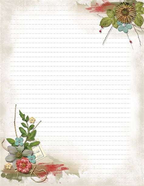 Free Printable Vintage Butterfly Stationery In  And Pdf Formats The