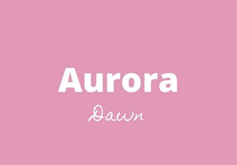 Aurora Name Meaning Origin Popularity And More Aurora Name Names
