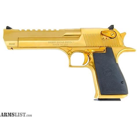 Armslist For Saletrade Gold Desert Eagle 50ae W Trijicon Rmr