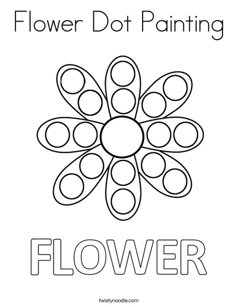 Flower Do A Dot Printable Printable Blank World