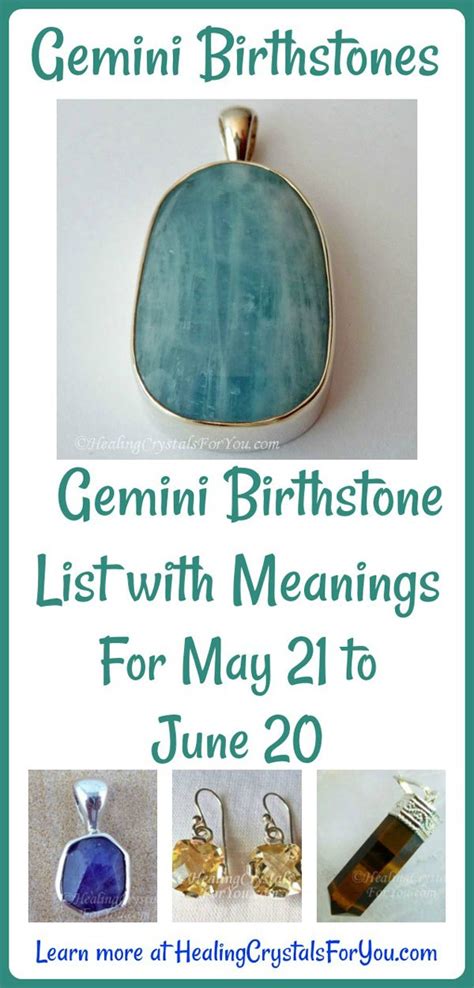 Learn about june's birthstone, where to buy june birthstone jewelry (birthstone rings, pendants, necklaces, bracelets, pins, earrings) the second alternate birthstone for june is the alexandrite. Gemini Birthstone List of Birthstones & Meanings 21st May ...